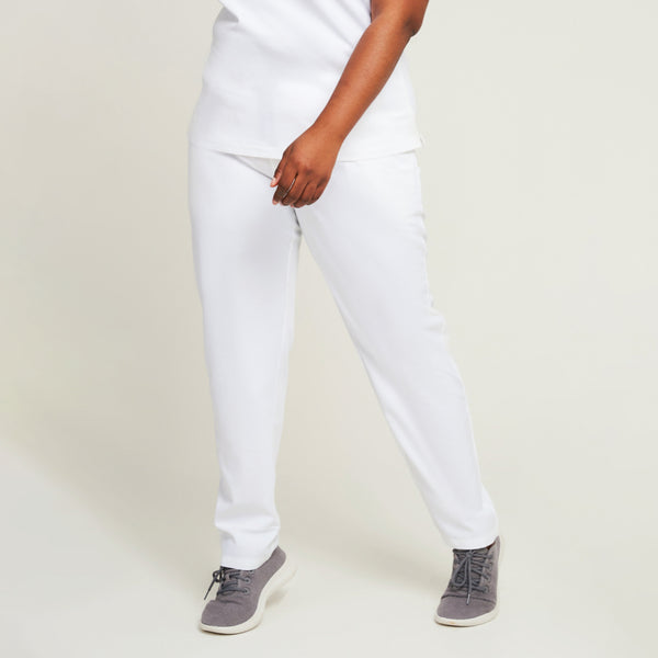 Simki 4956 Arlo Scrub Trouser - White