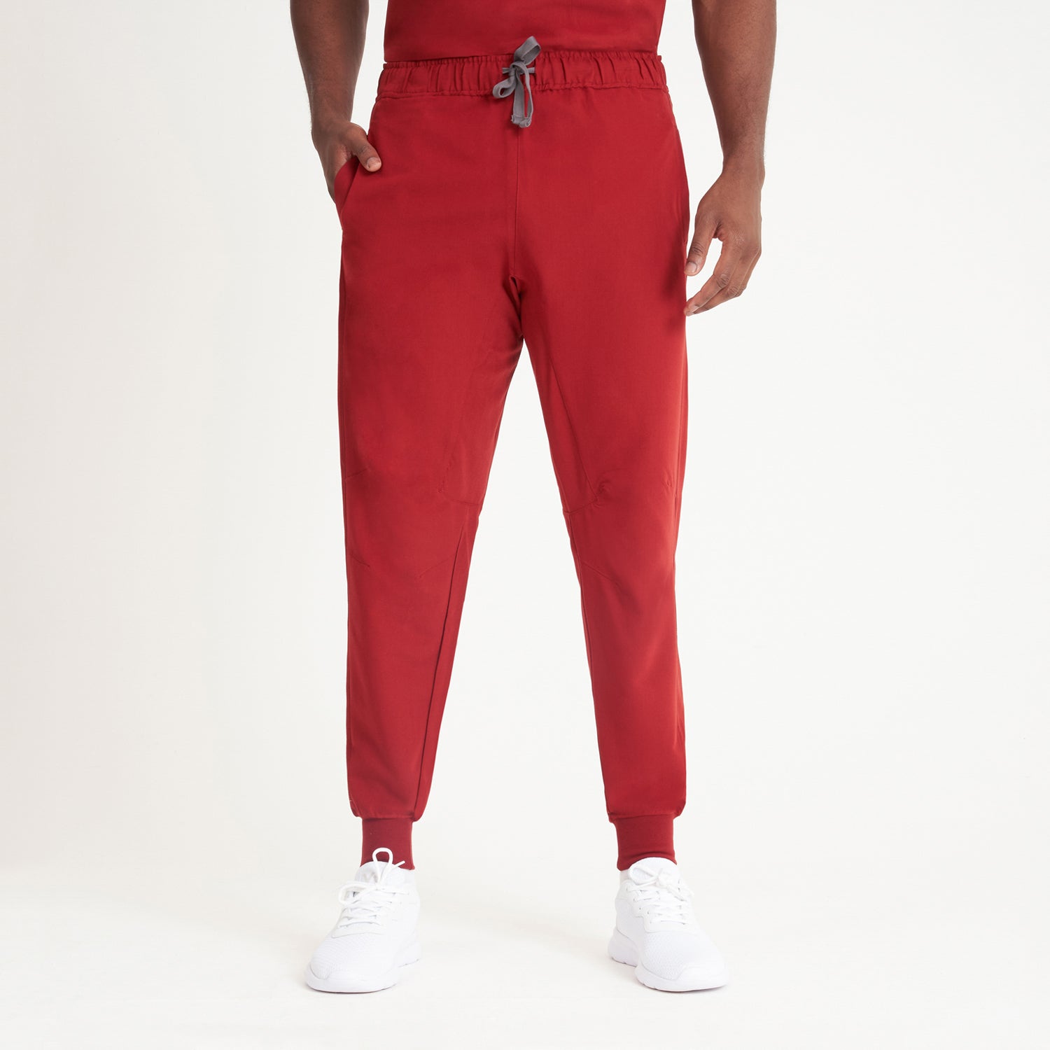 Simki 4953 Maxwell Male Scrub Trouser - Burgundy