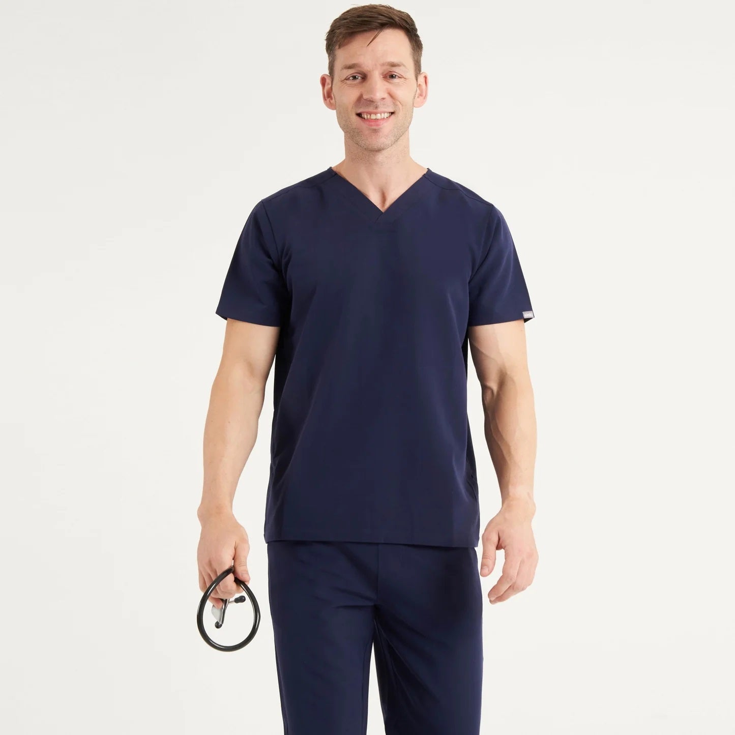 Simki 4950 Oscar Male Scrub Top - Navy