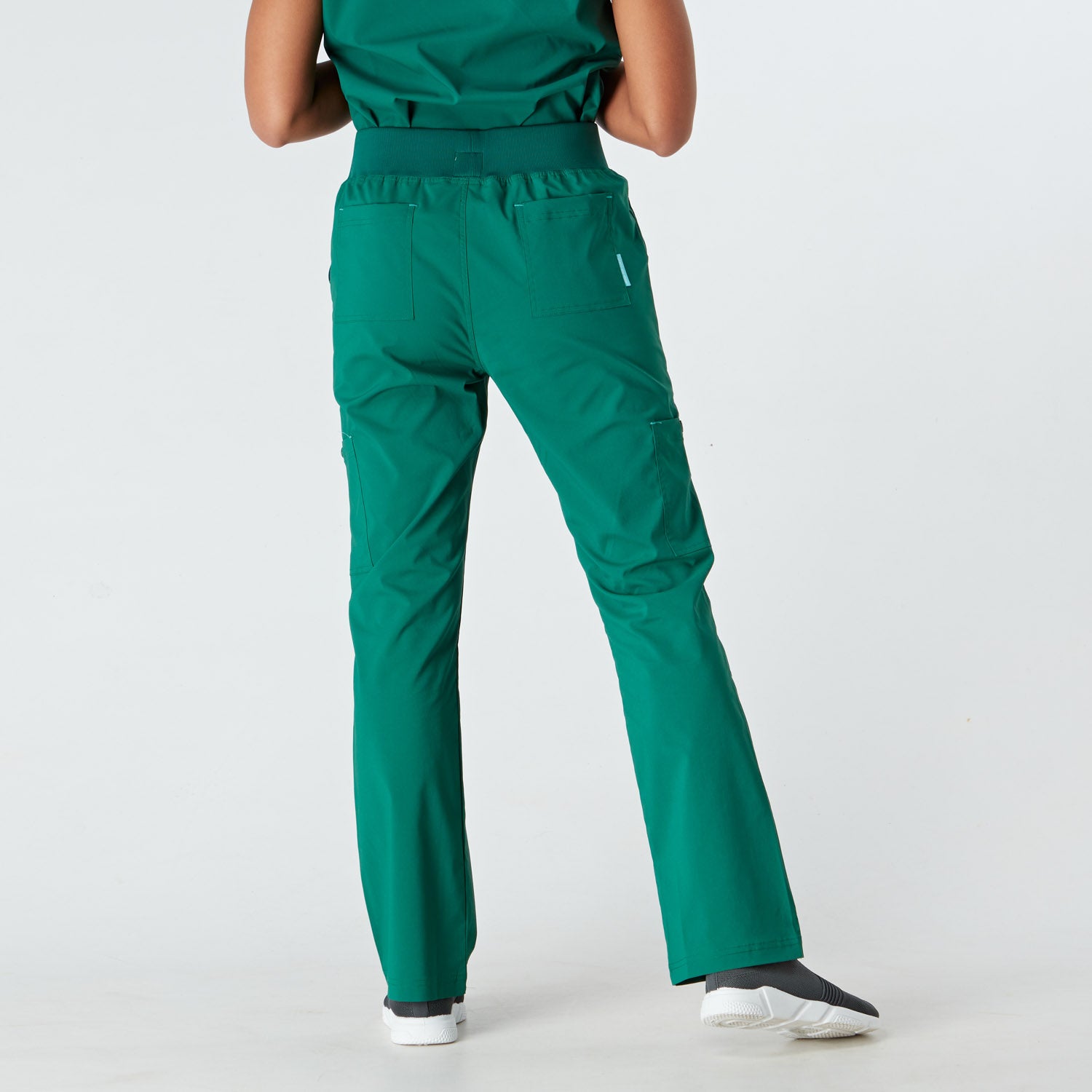Como Ladies Treated Scrub Trouser - Hunter