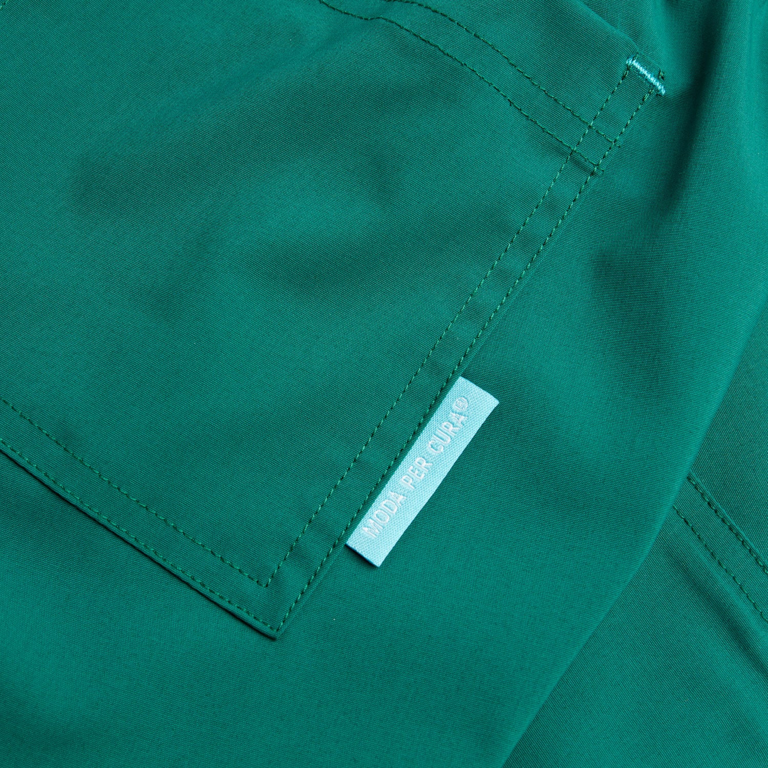 Como Ladies Treated Scrub Trouser - Hunter