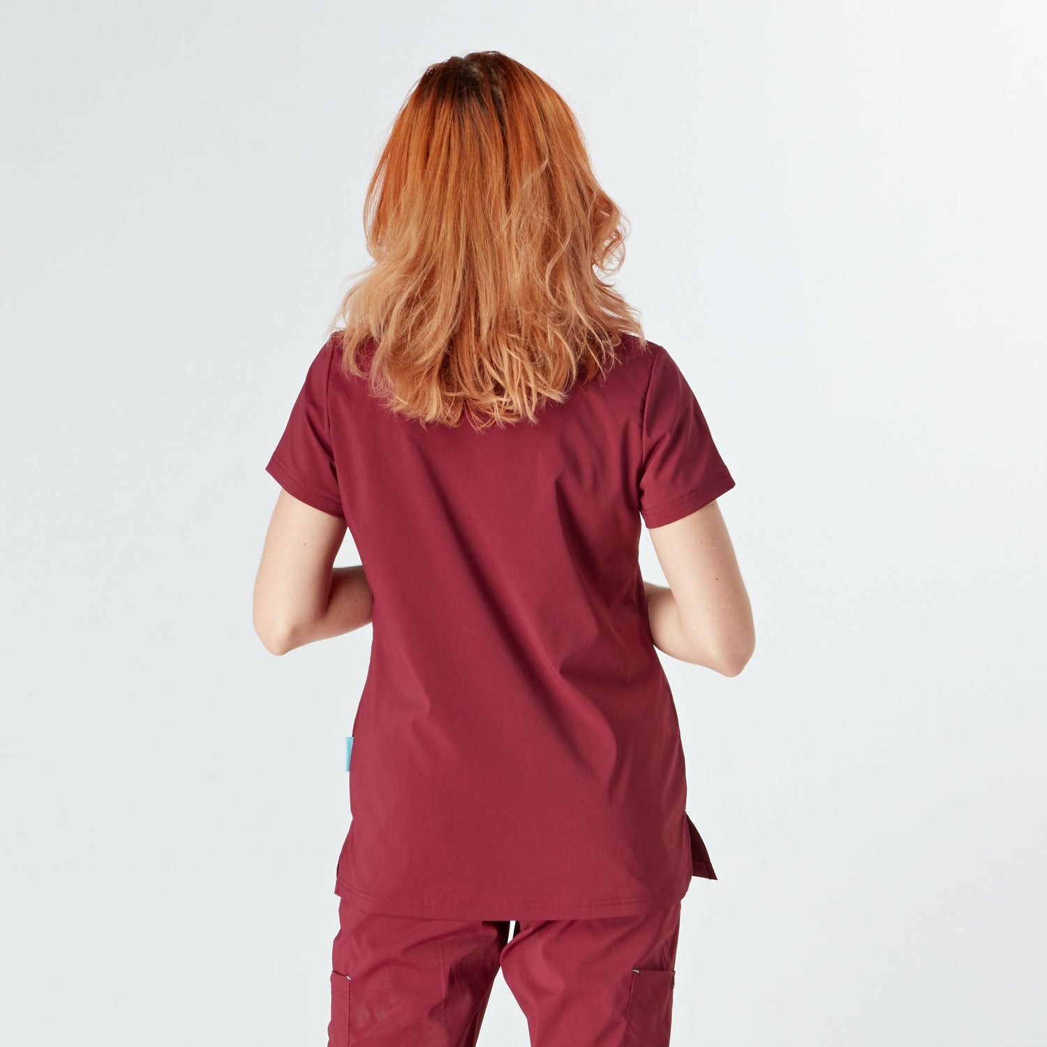 Siena Ladies Treated Scrub Top - Wine