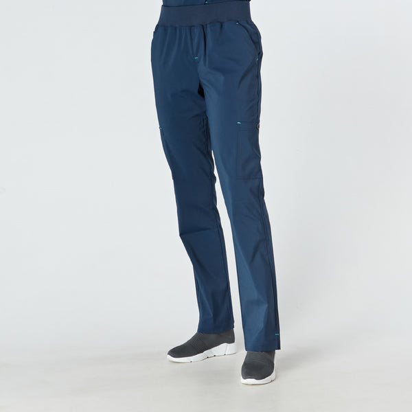 Como Ladies Treated Scrub Trouser - Navy