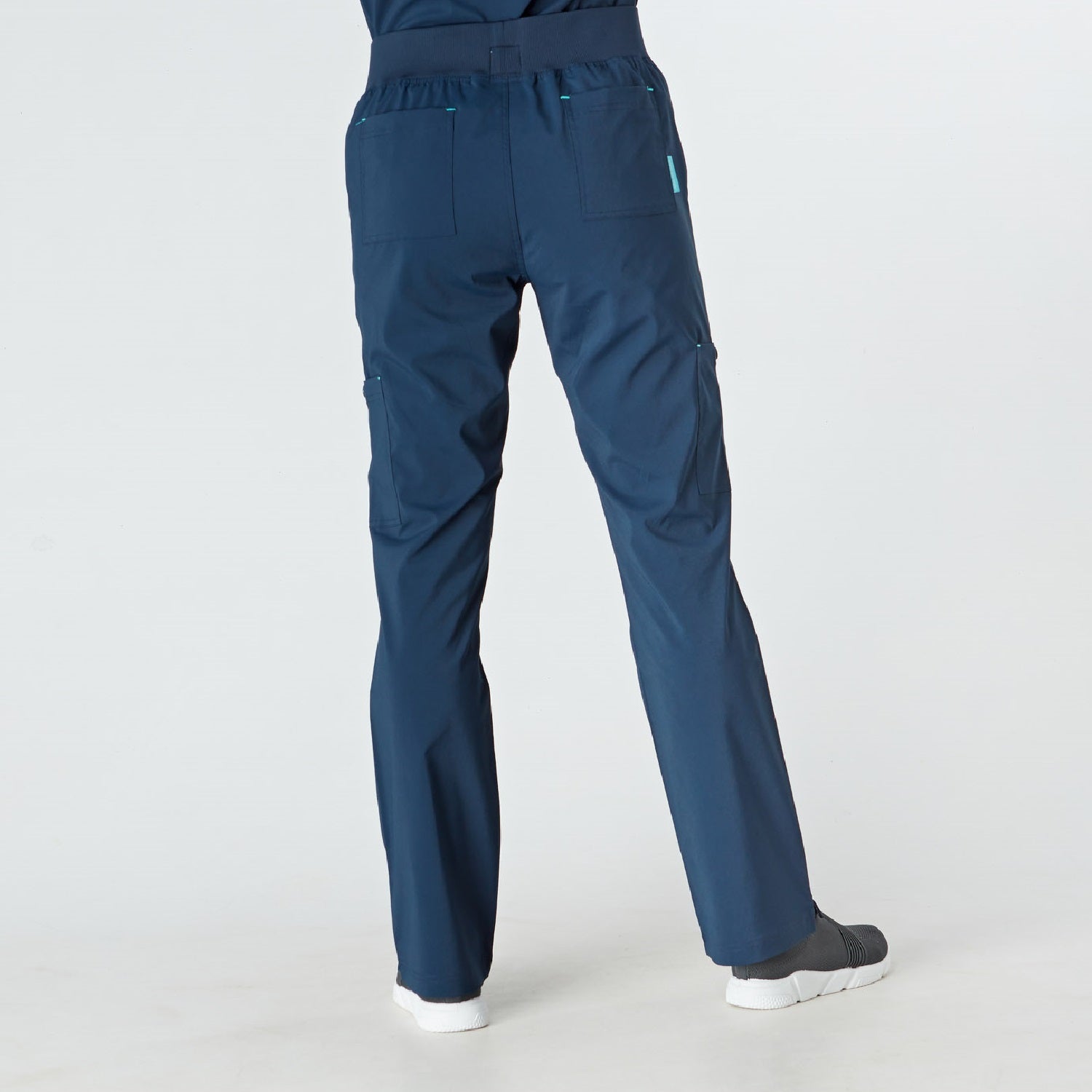 Como Ladies Treated Scrub Trouser - Navy