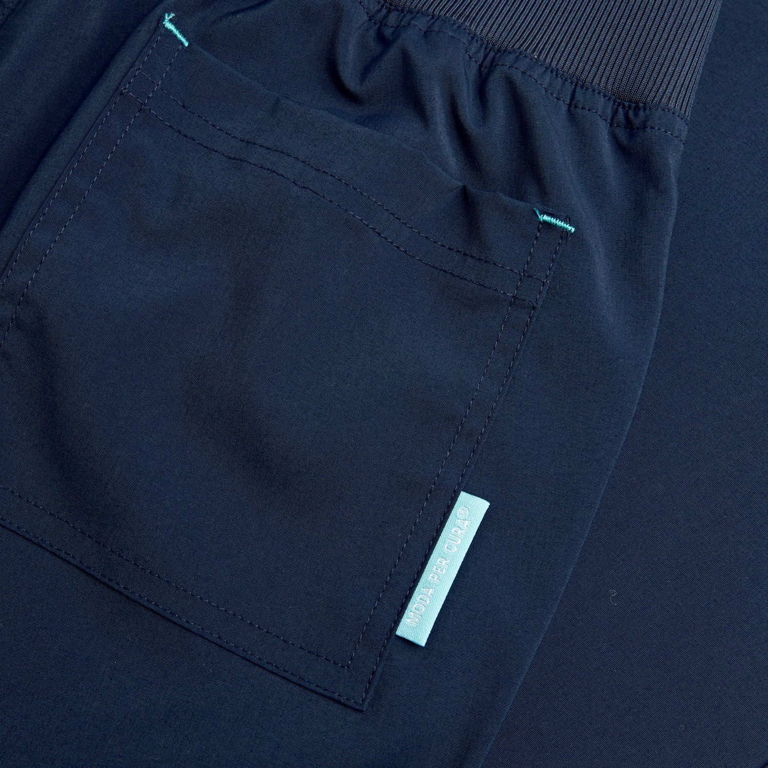 Como Ladies Treated Scrub Trouser - Navy