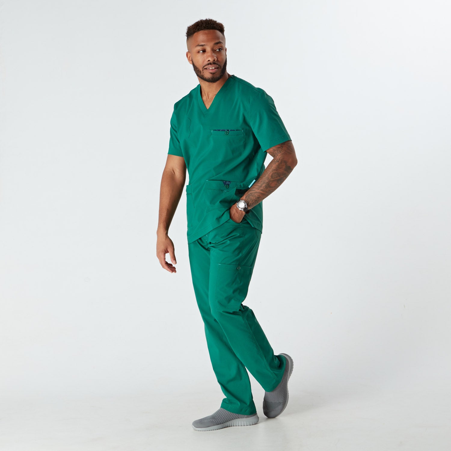 Imola Men’s Treated Scrub Top - Hunter