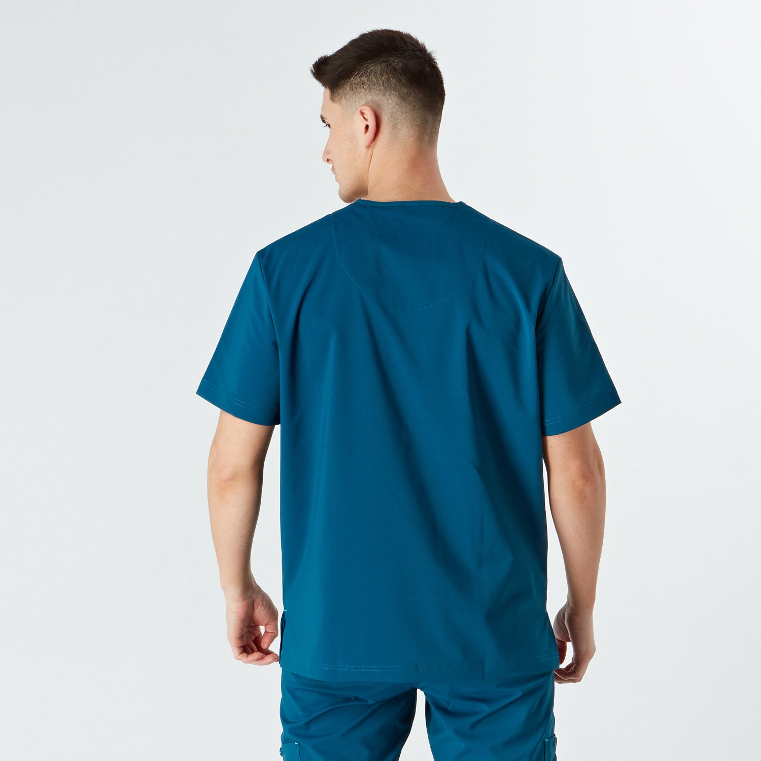 Imola Men’s Treated Scrub Top - Caribbean