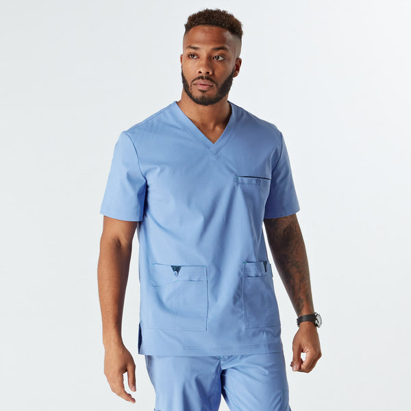 Imola Men’s Treated Scrub Top - Ciel