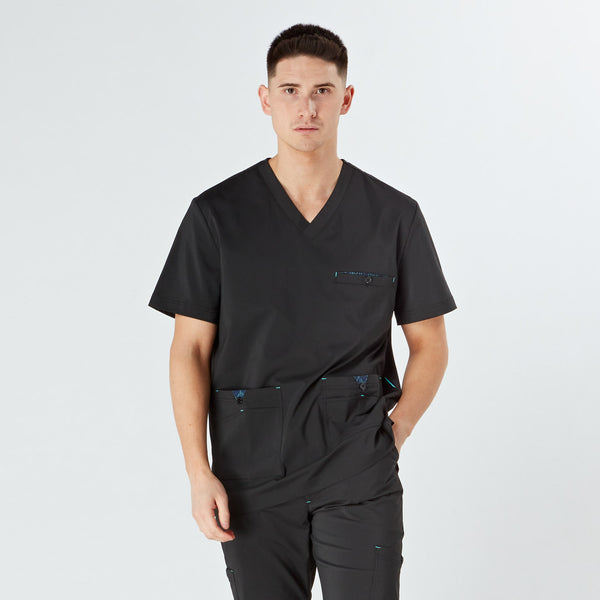 Imola Men’s Treated Scrub Top - Black