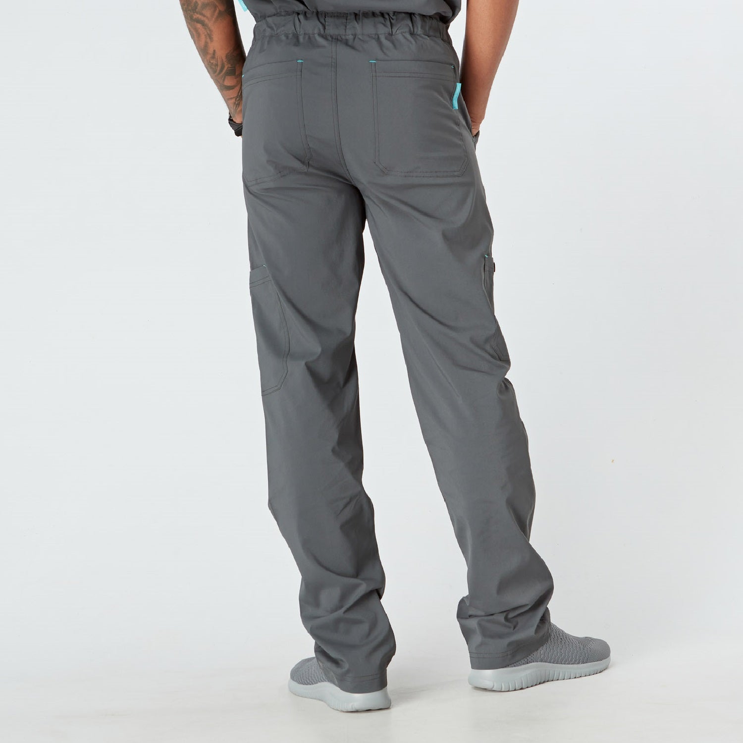 Monza Men's Treated Scrub Trouser - Pewter