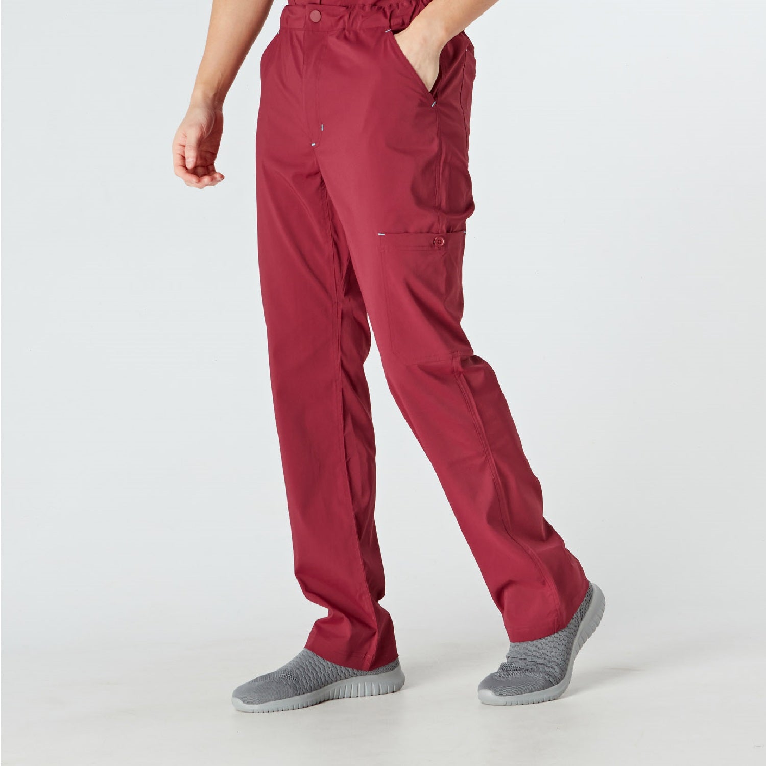 Monza Men's Treated Scrub Trouser - Wine