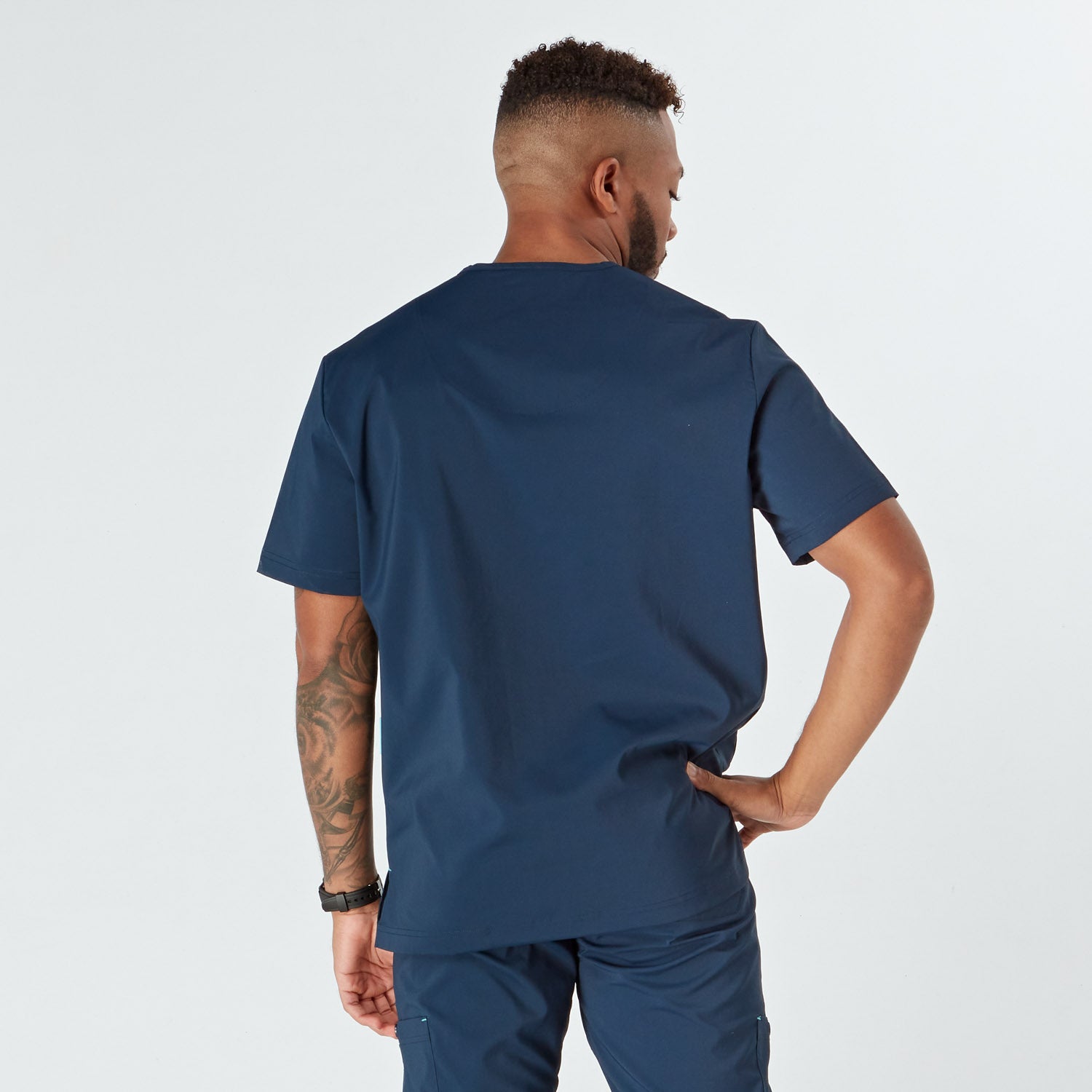Imola Men’s Treated Scrub Top - Navy
