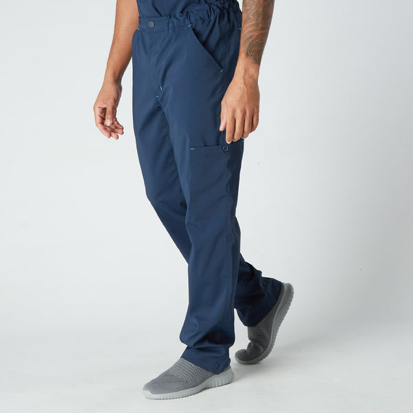 Monza Men's Treated Scrub Trouser - Navy