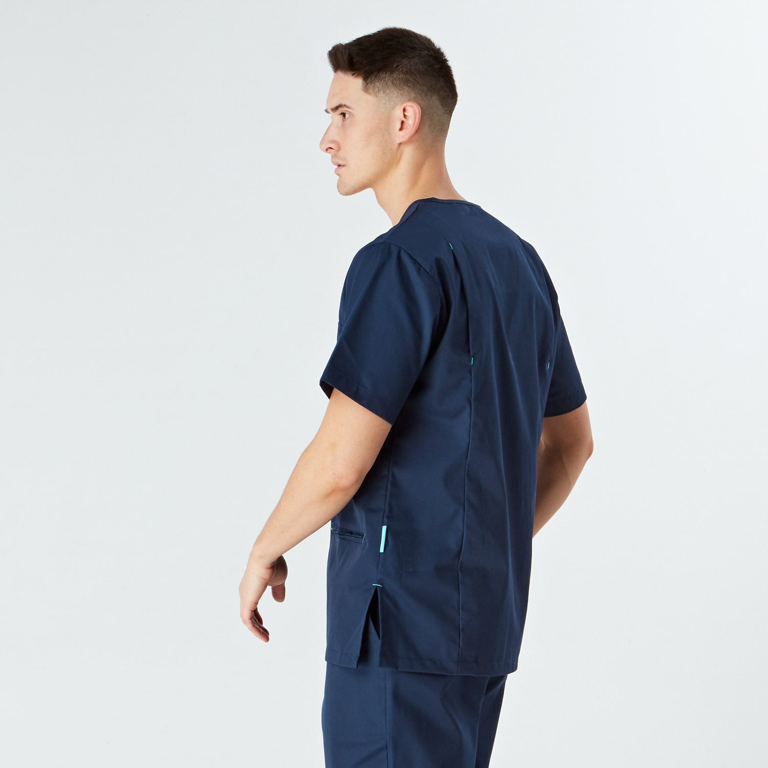 Amalfi Unisex Scrub Top - Navy