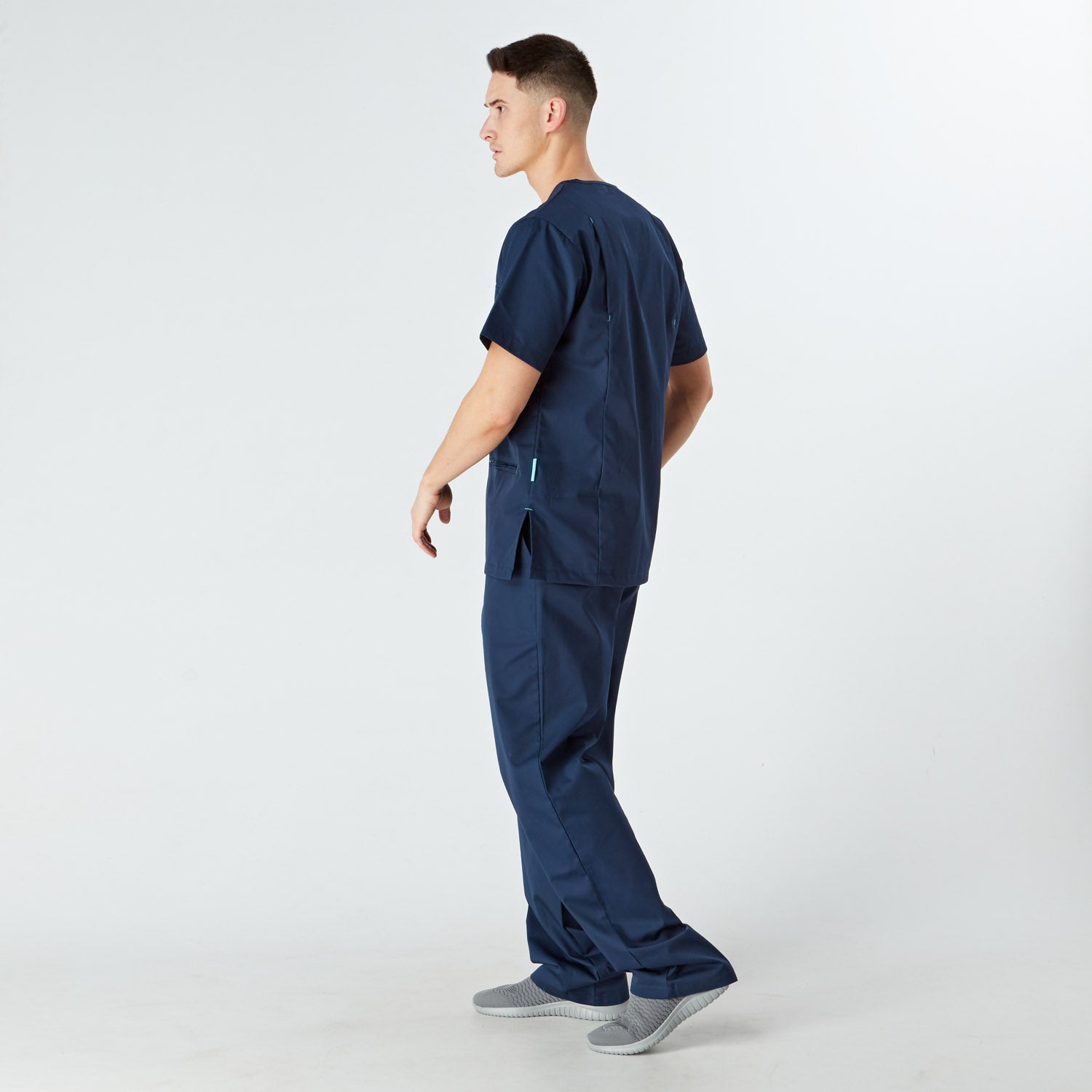 Amalfi Unisex Scrub Top - Navy