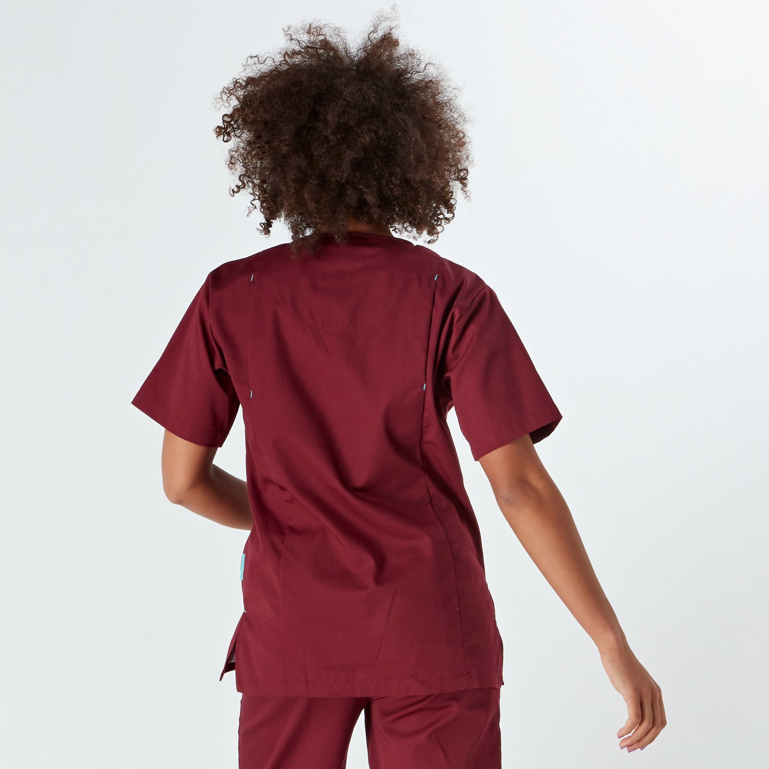 Amalfi Unisex Scrub Top - Wine