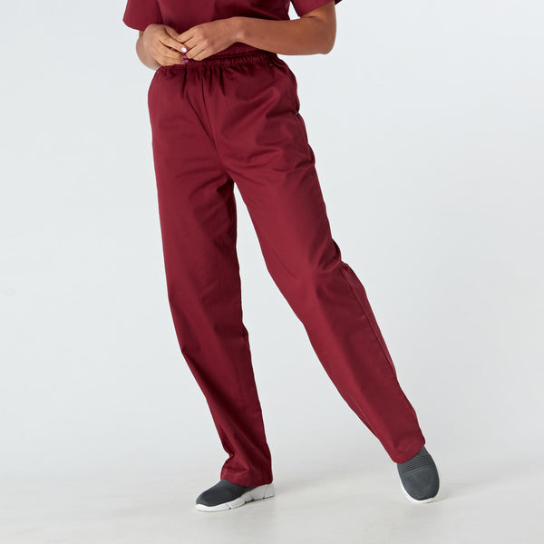 Genoa Unisex Scrub Trouser - Wine