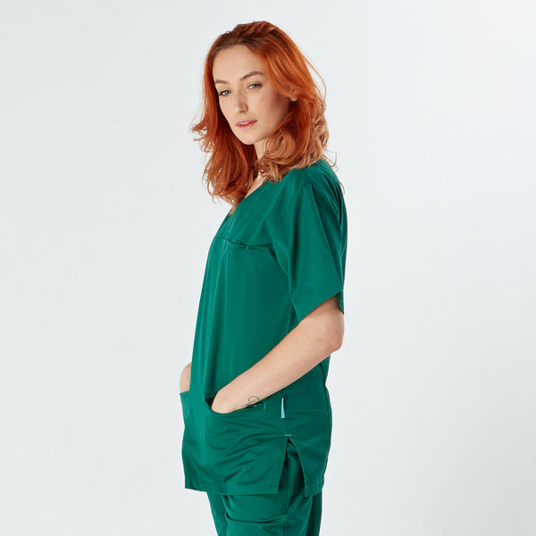Amalfi Unisex Scrub Top - Hunter
