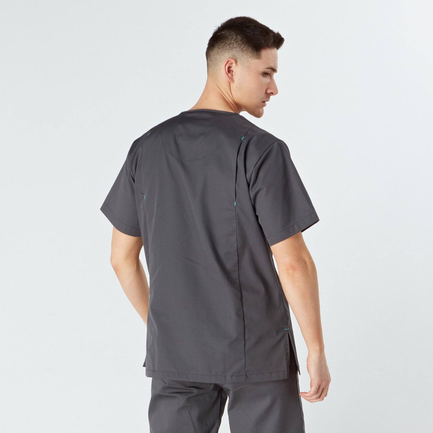 Amalfi Unisex Scrub Top - Pewter