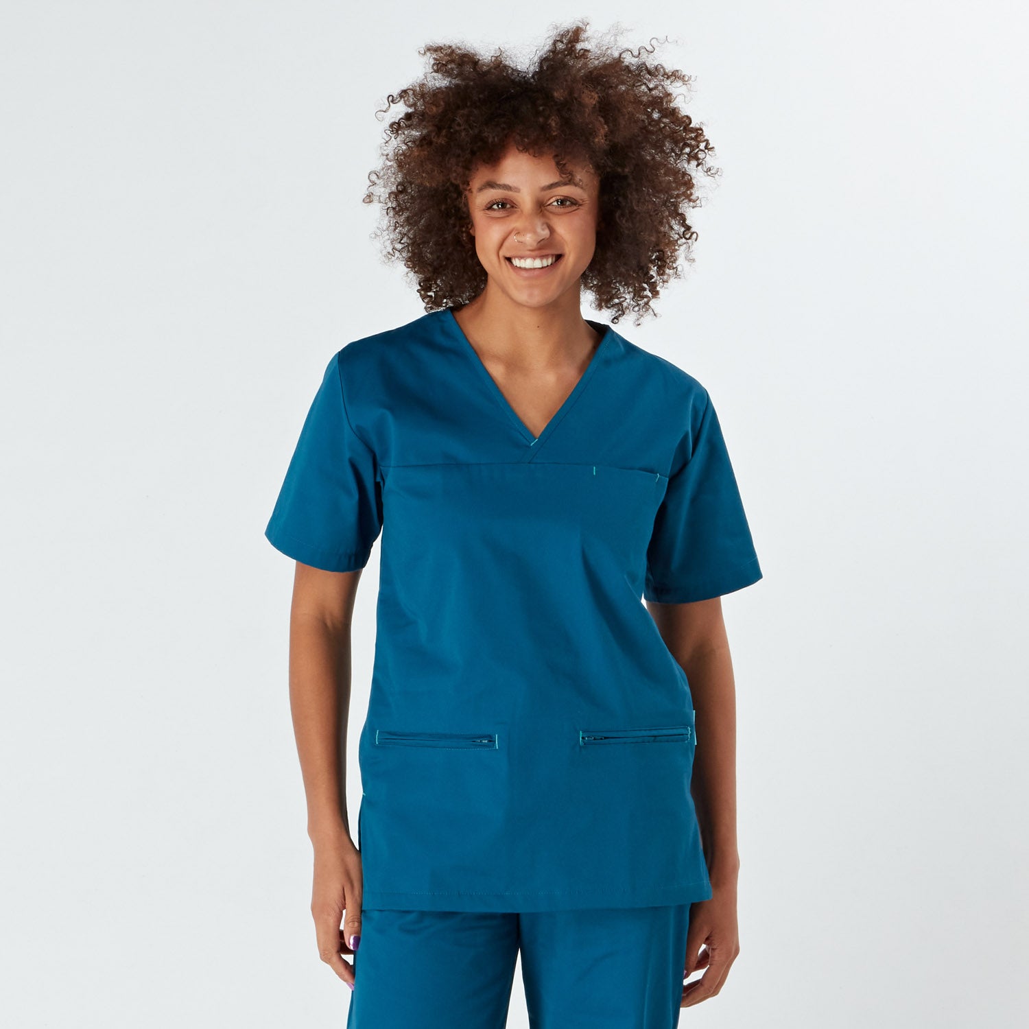 Amalfi Unisex Scrub Top - Caribbean