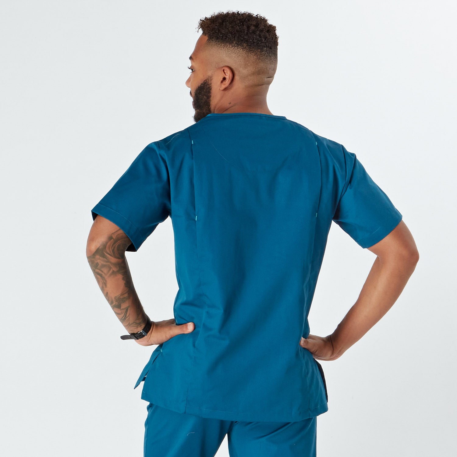 Amalfi Unisex Scrub Top - Caribbean