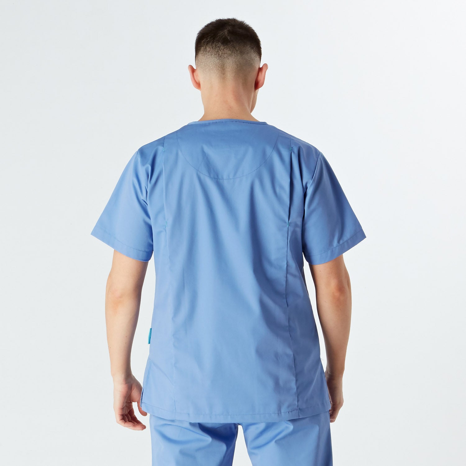 Amalfi Unisex Scrub Top - Ciel